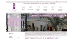 Desktop Screenshot of cannes-rentals-services.com
