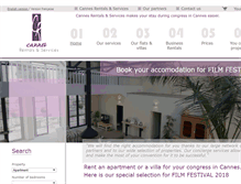 Tablet Screenshot of cannes-rentals-services.com